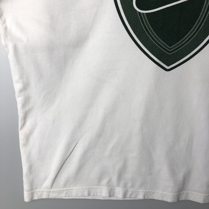 90s-era Nike logo print t-shirt, men's size M equivalent, vintage. cotton white type Vintage Second Hand