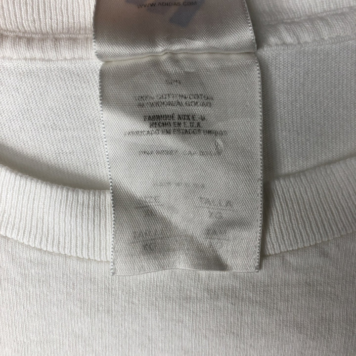 90s-00'S Adidas logo t-shirt, men's size XL equivalent, vintage. unclear white type Vintage Second Hand