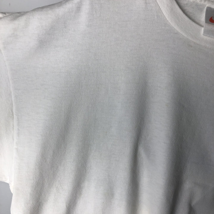 90'S Nike Logo Print T-Shirt, Men's Size XL (Equivalent), Vintage unclear white type Vintage Second Hand
