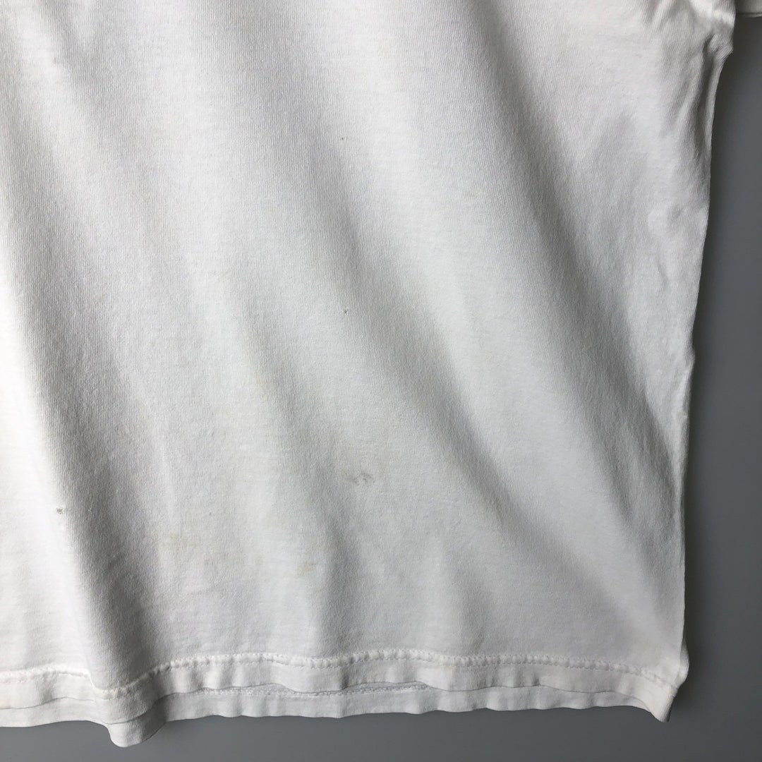 90'S Nike Logo Print T-Shirt, Men's Size XL (Equivalent), Vintage unclear white type Vintage Second Hand