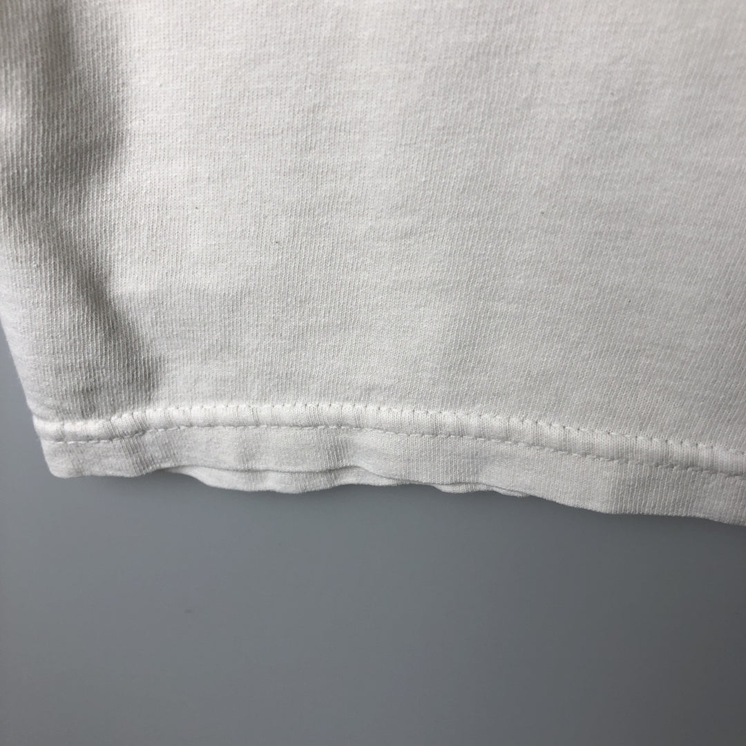 90'S Nike TOWN sports print T-shirt, Made in USA, Men's size L equivalent, Vintage cotton white type Vintage Second Hand