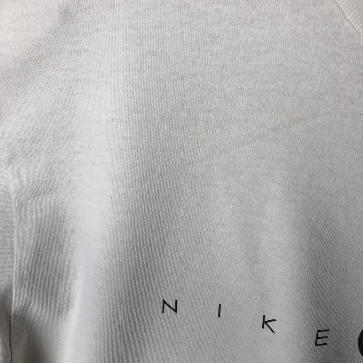 90'S Nike TOWN sports print T-shirt, Made in USA, Men's size L equivalent, Vintage cotton white type Vintage Second Hand