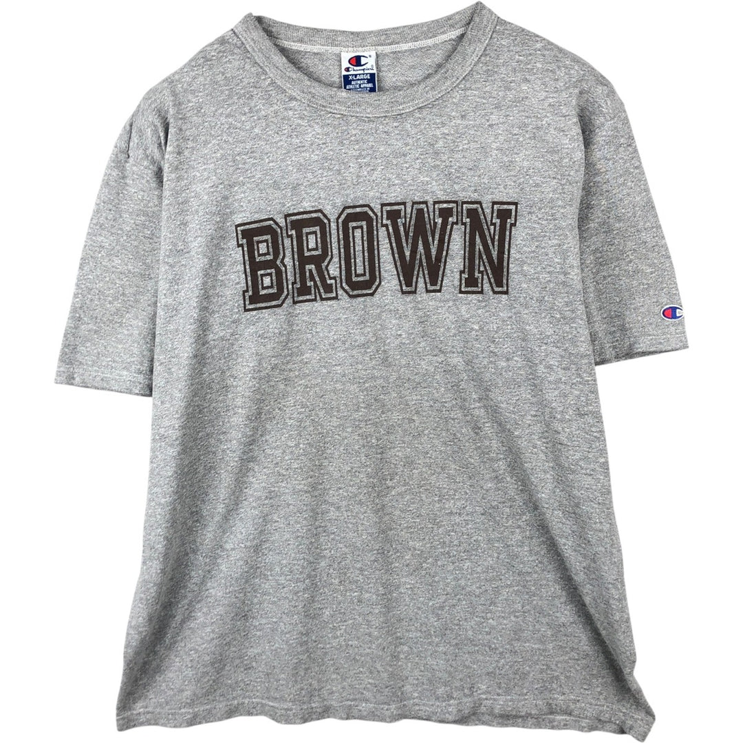 90'S Champion Authentic Athletic Apparel Brown University College T-shirt, Men's Size XL (approx.), Vintage cotton gray type Vintage Second Hand