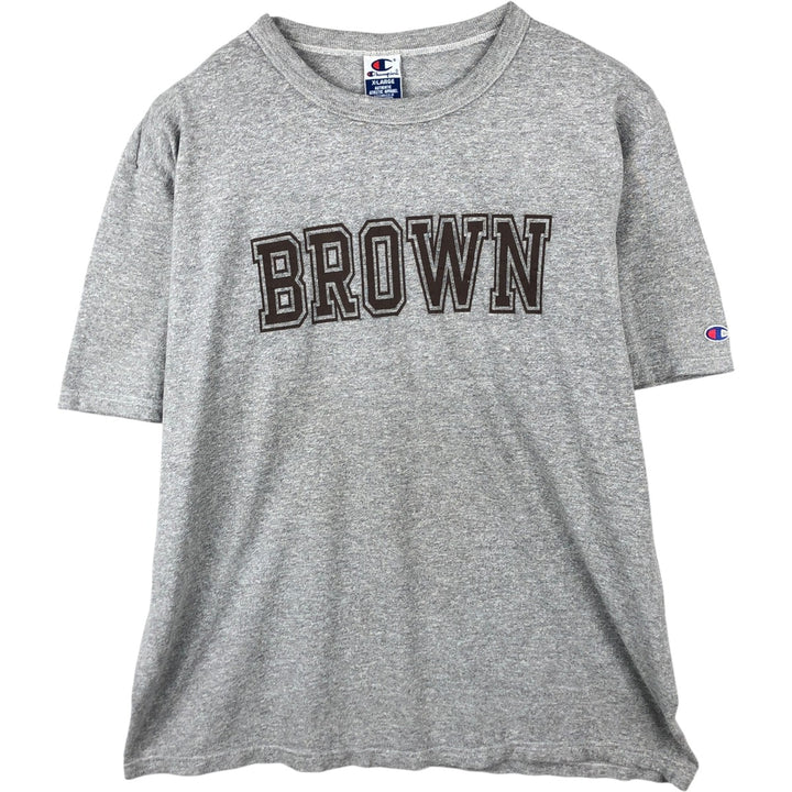 90'S Champion Authentic Athletic Apparel Brown University College T-shirt, Men's Size XL (approx.), Vintage cotton gray type Vintage Second Hand
