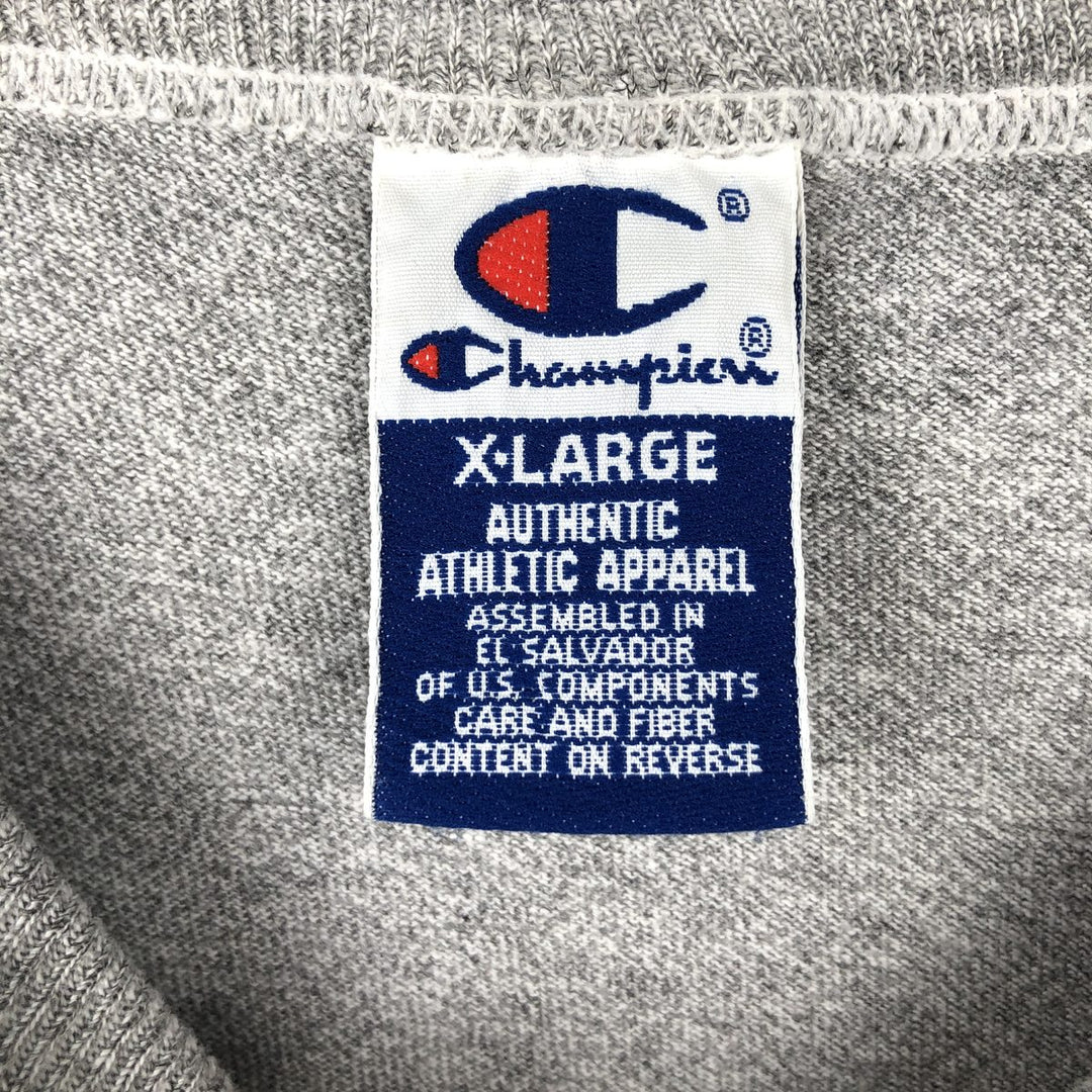 90'S Champion Authentic Athletic Apparel Brown University College T-shirt, Men's Size XL (approx.), Vintage cotton gray type Vintage Second Hand