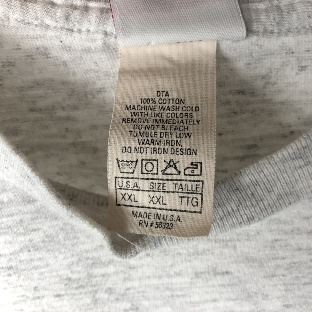 90'S Nike Silver Tag Message Sports Print T-Shirt, Made in USA, Men's XXL equivalent, Vintage cotton gray type Vintage Second Hand