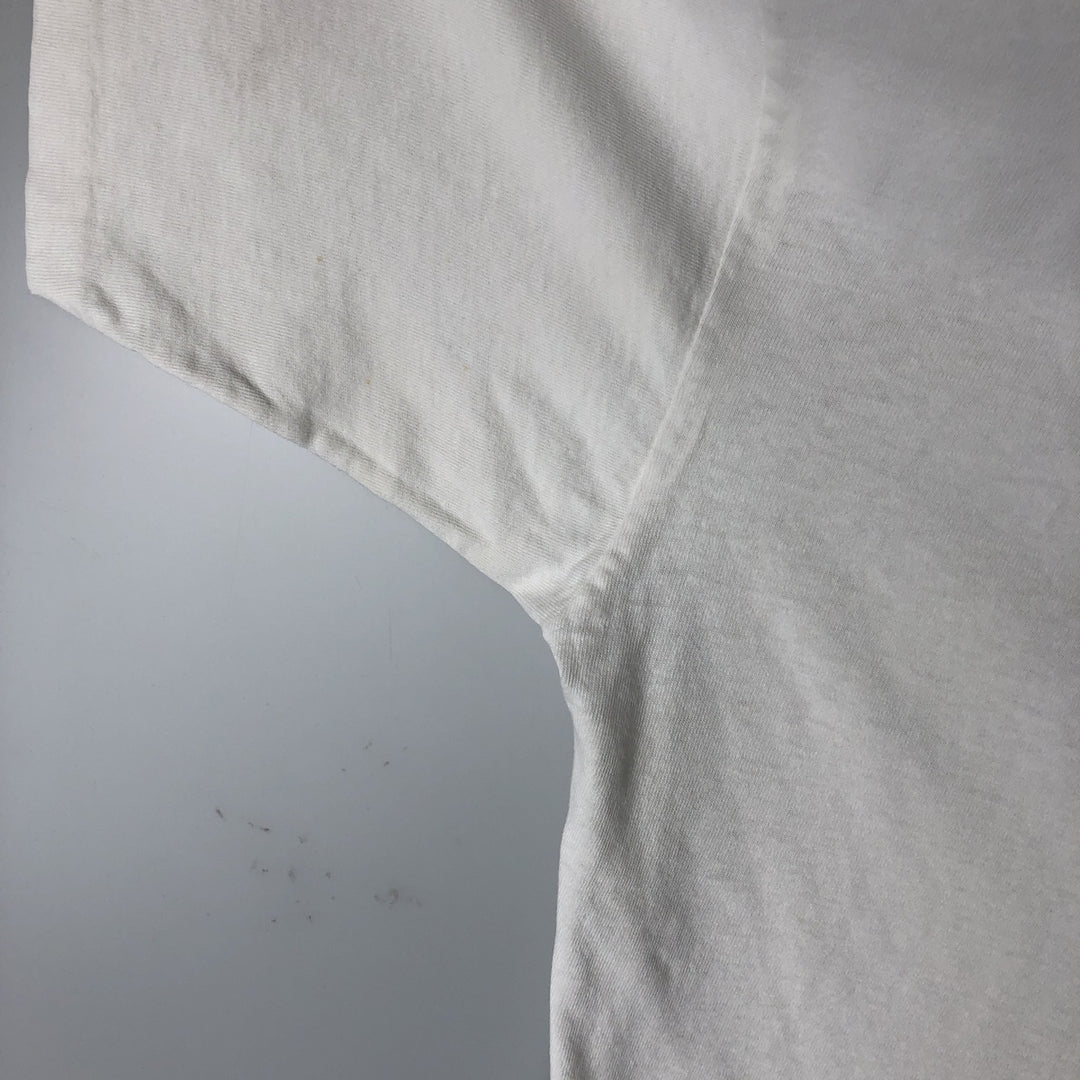 90'S Umbro Sports Print T-Shirt, Made in USA, Men's XL equivalent, Vintage cotton white type Vintage Second Hand