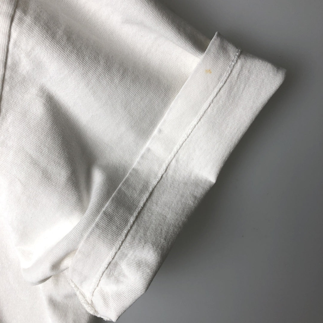 90'S Umbro Sports Print T-Shirt, Made in USA, Men's XL equivalent, Vintage cotton white type Vintage Second Hand