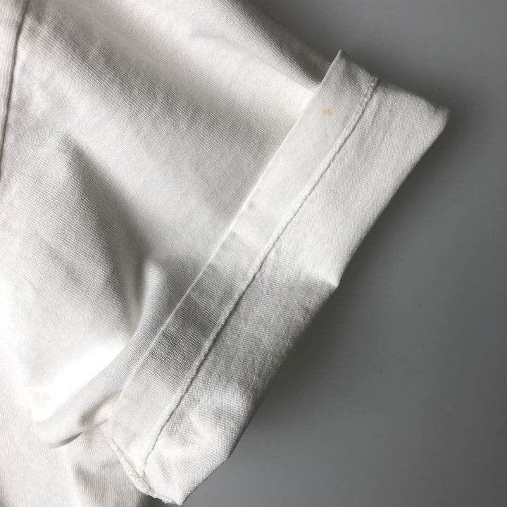 90'S Umbro Sports Print T-Shirt, Made in USA, Men's XL equivalent, Vintage cotton white type Vintage Second Hand