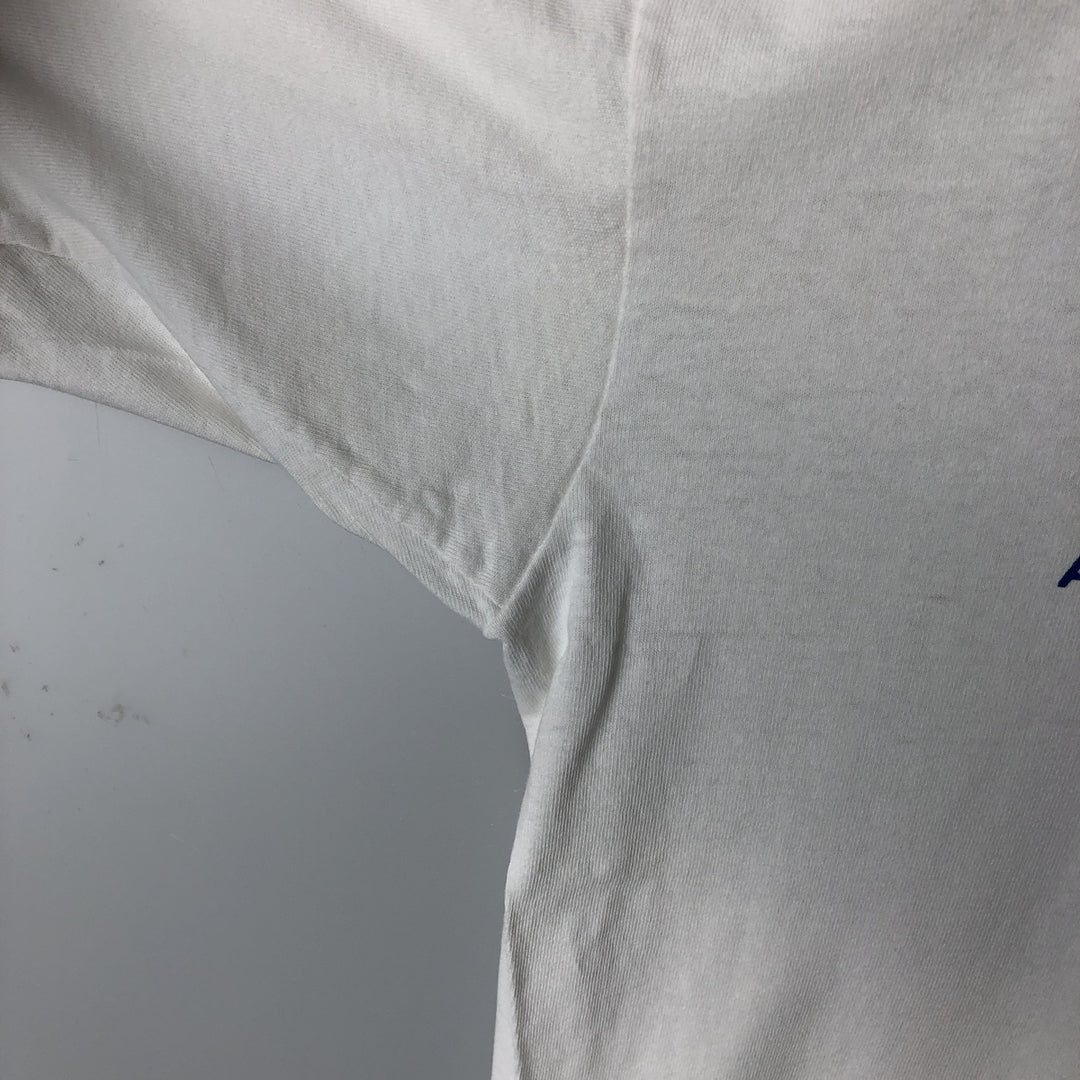 90'S Umbro Sports Print T-Shirt, Made in USA, Men's XL equivalent, Vintage cotton white type Vintage Second Hand