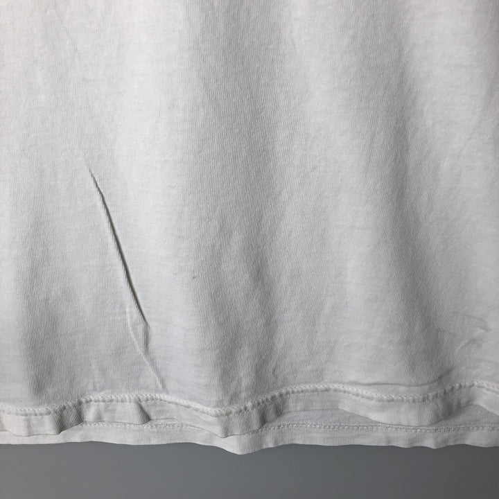 90'S Umbro Sports Print T-Shirt, Made in USA, Men's XL equivalent, Vintage cotton white type Vintage Second Hand