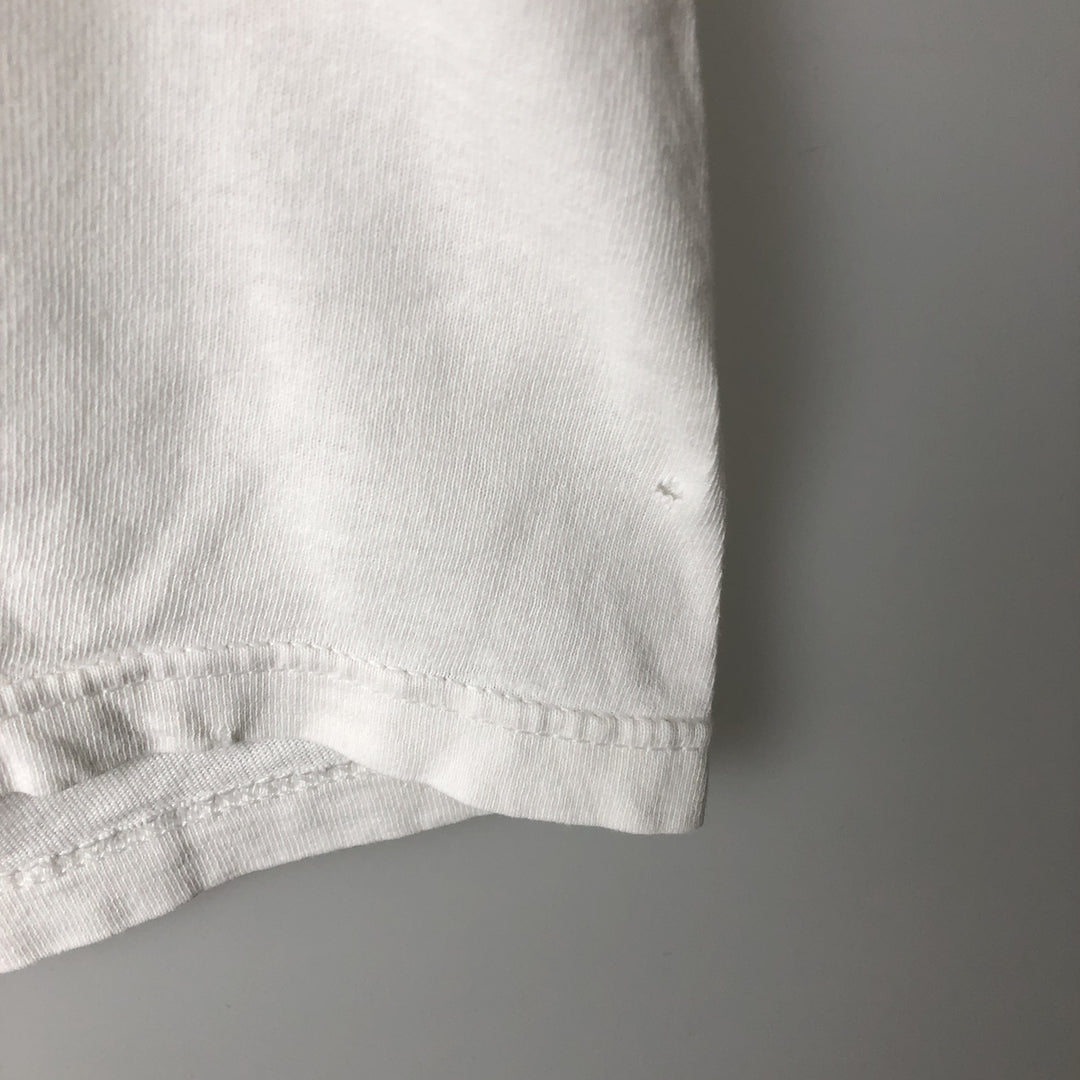 90'S Umbro Sports Print T-Shirt, Made in USA, Men's XL equivalent, Vintage cotton white type Vintage Second Hand