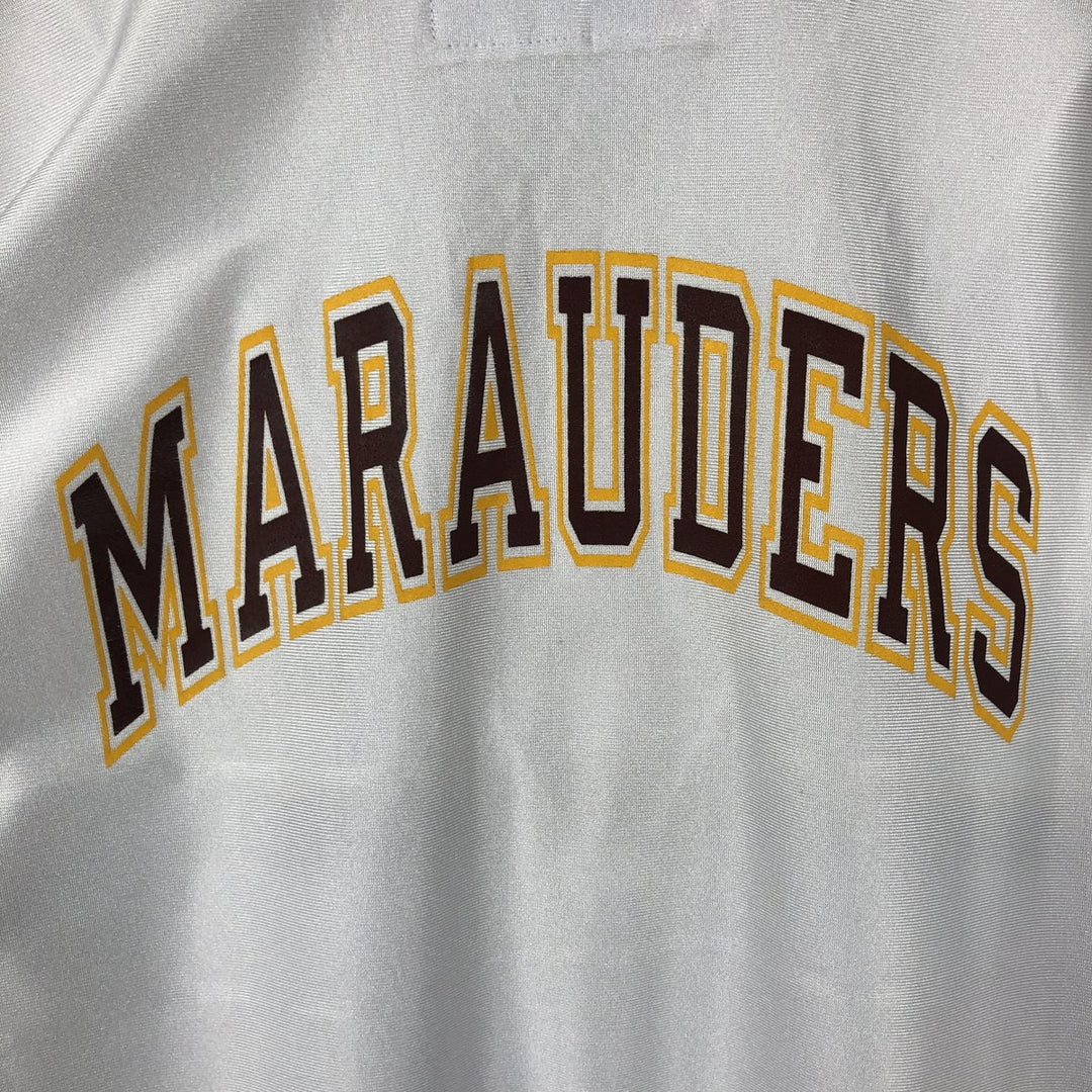 80s-90'S Champion V-neck Game Shirt with Back Print, Made in USA, Men's XL equivalent, Vintage polyester white type Vintage Second Hand