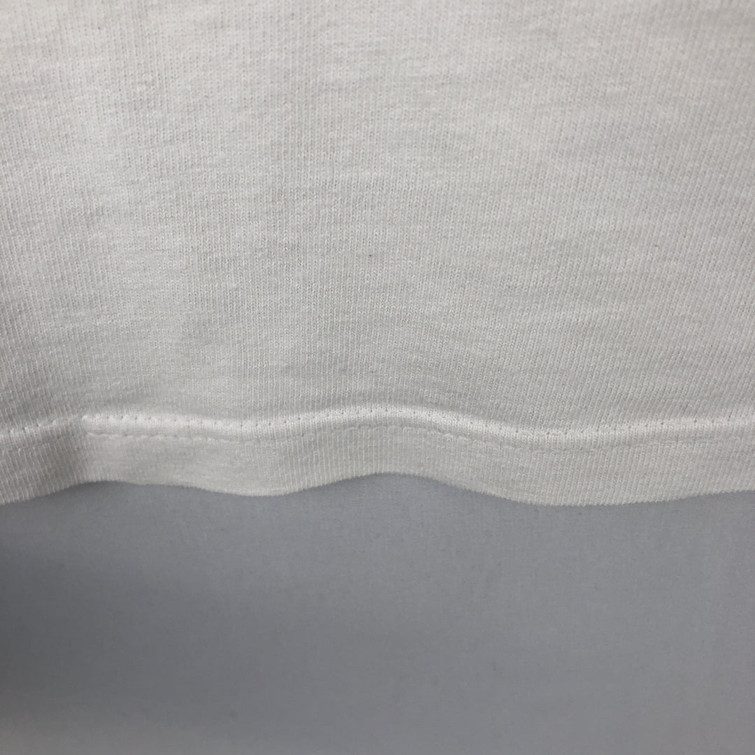 90'S Adidas BASKETBALL sports print T-shirt, made in Canada, men's size M equivalent, vintage. cotton white type Vintage Second Hand