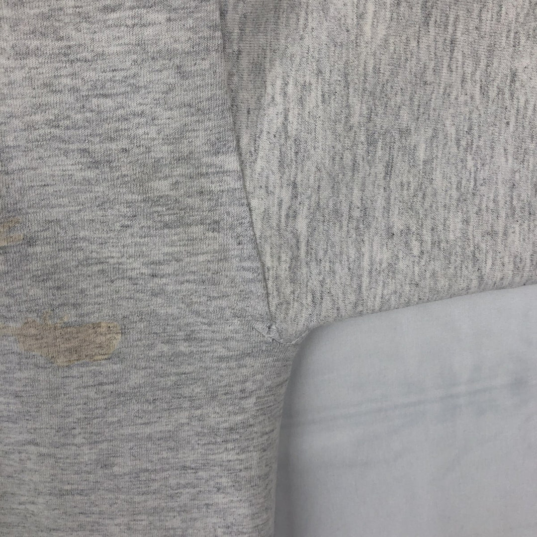 90'S Nike AIR JORDAN logo print T-shirt, silver tag, made in USA, men's size L equivalent, vintage. cotton gray type Vintage Second Hand