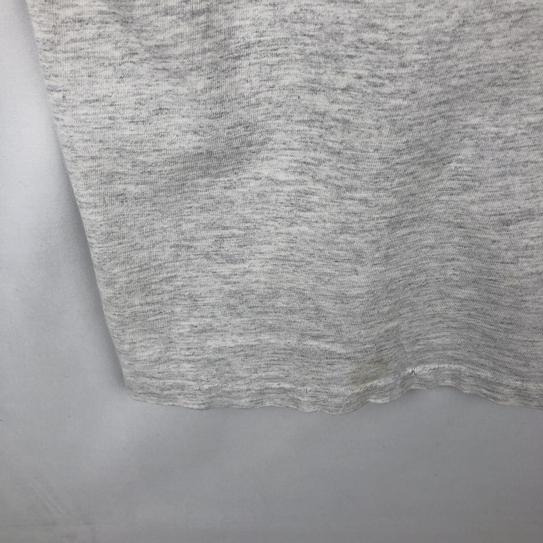 90'S Nike AIR JORDAN logo print T-shirt, silver tag, made in USA, men's size L equivalent, vintage. cotton gray type Vintage Second Hand