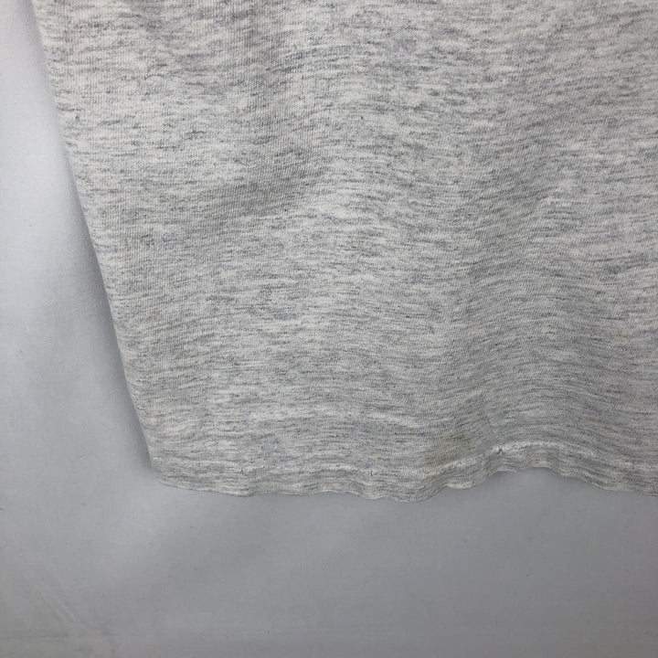 90'S Nike AIR JORDAN logo print T-shirt, silver tag, made in USA, men's size L equivalent, vintage. cotton gray type Vintage Second Hand
