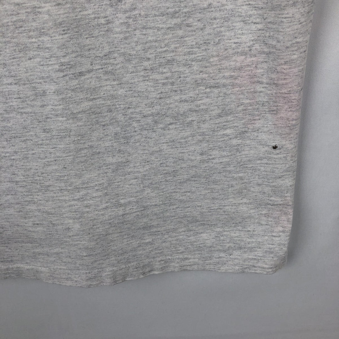90'S Nike AIR JORDAN logo print T-shirt, silver tag, made in USA, men's size L equivalent, vintage. cotton gray type Vintage Second Hand