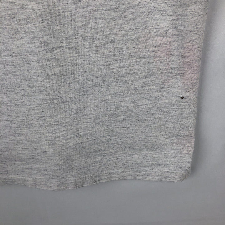 90'S Nike AIR JORDAN logo print T-shirt, silver tag, made in USA, men's size L equivalent, vintage. cotton gray type Vintage Second Hand