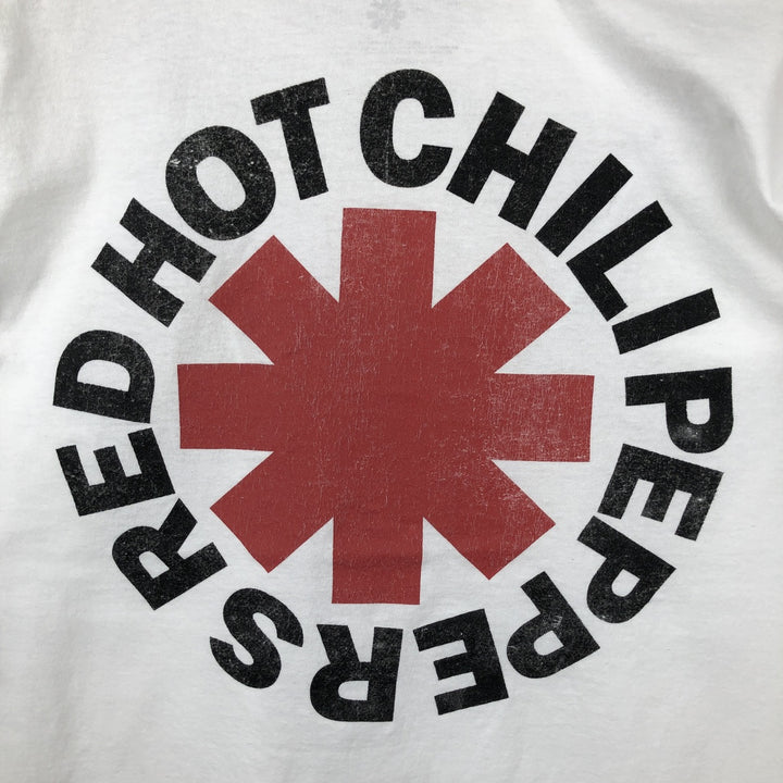 RED HOT CHILI PEPPERS Red Hot Chili Peppers Band T-shirt Band T Men's L size cotton white type Vintage Second Hand