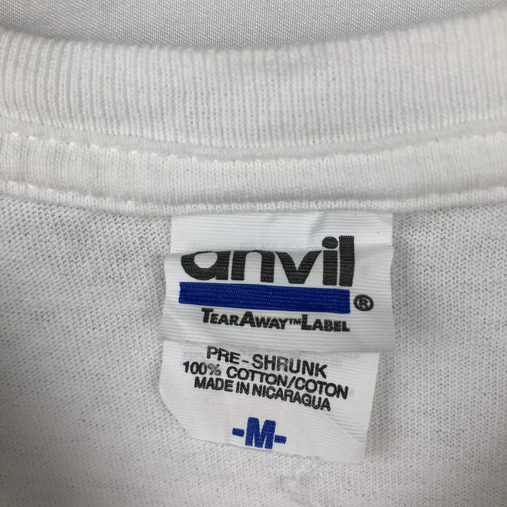 Anvil MINOR THREAT Band T-shirt (Men's size M) cotton white type Vintage Second Hand