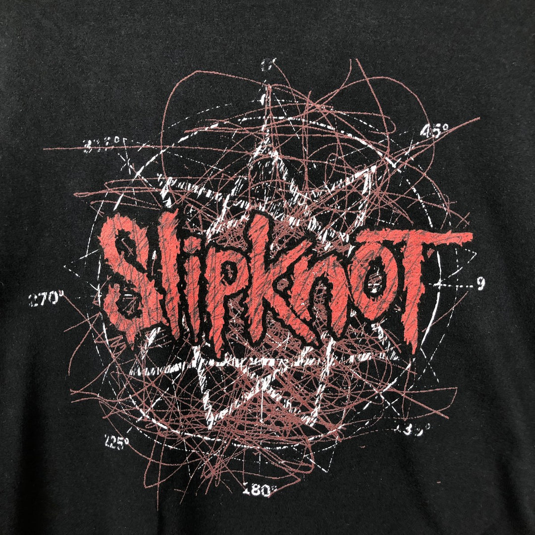Slipknot Band T-shirt, Band T, Men's XL size unclear black type Vintage Second Hand