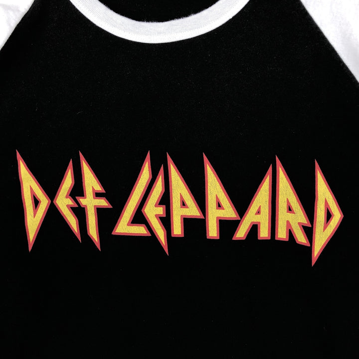 DEF LEPPARD Def Leppard Band T-shirt Band T Men's XL size unclear black type Vintage Second Hand