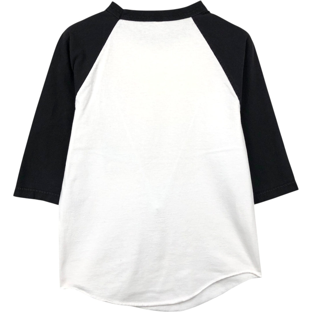 ALSTYLE SUBLIME 3/4 Sleeve Raglan Band T-Shirt (Men's Size S) cotton white type Vintage Second Hand