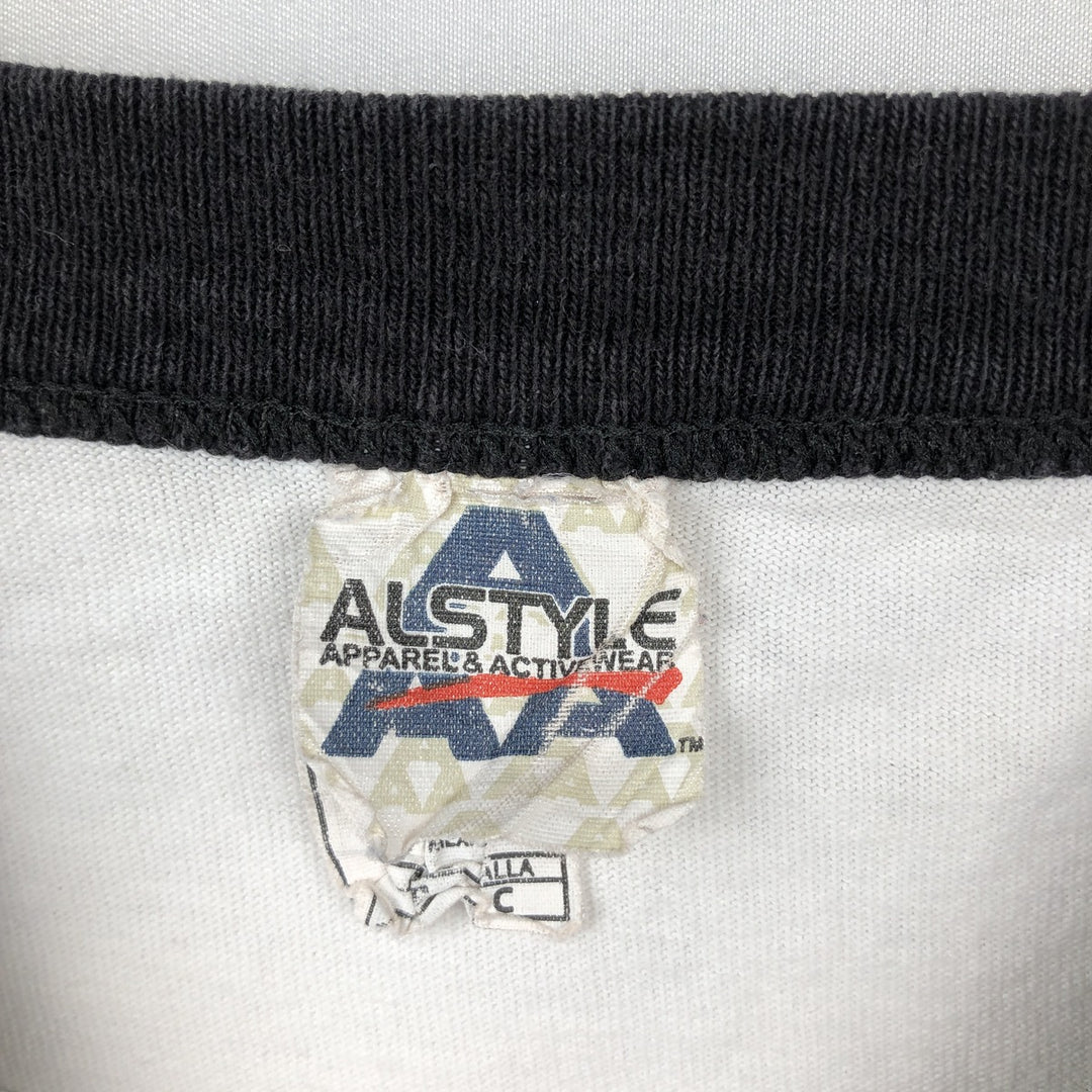 ALSTYLE SUBLIME 3/4 Sleeve Raglan Band T-Shirt (Men's Size S) cotton white type Vintage Second Hand