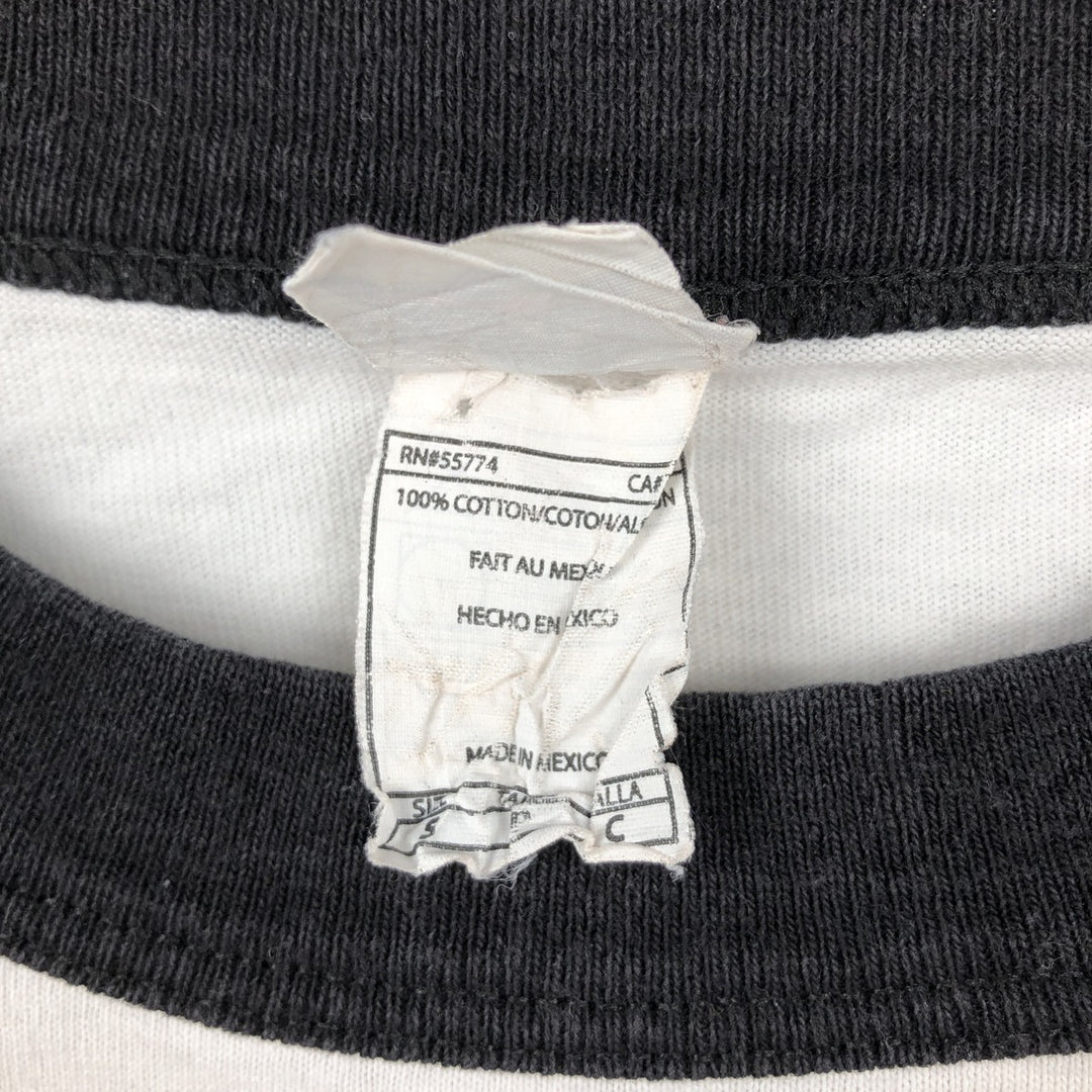 ALSTYLE SUBLIME 3/4 Sleeve Raglan Band T-Shirt (Men's Size S) cotton white type Vintage Second Hand
