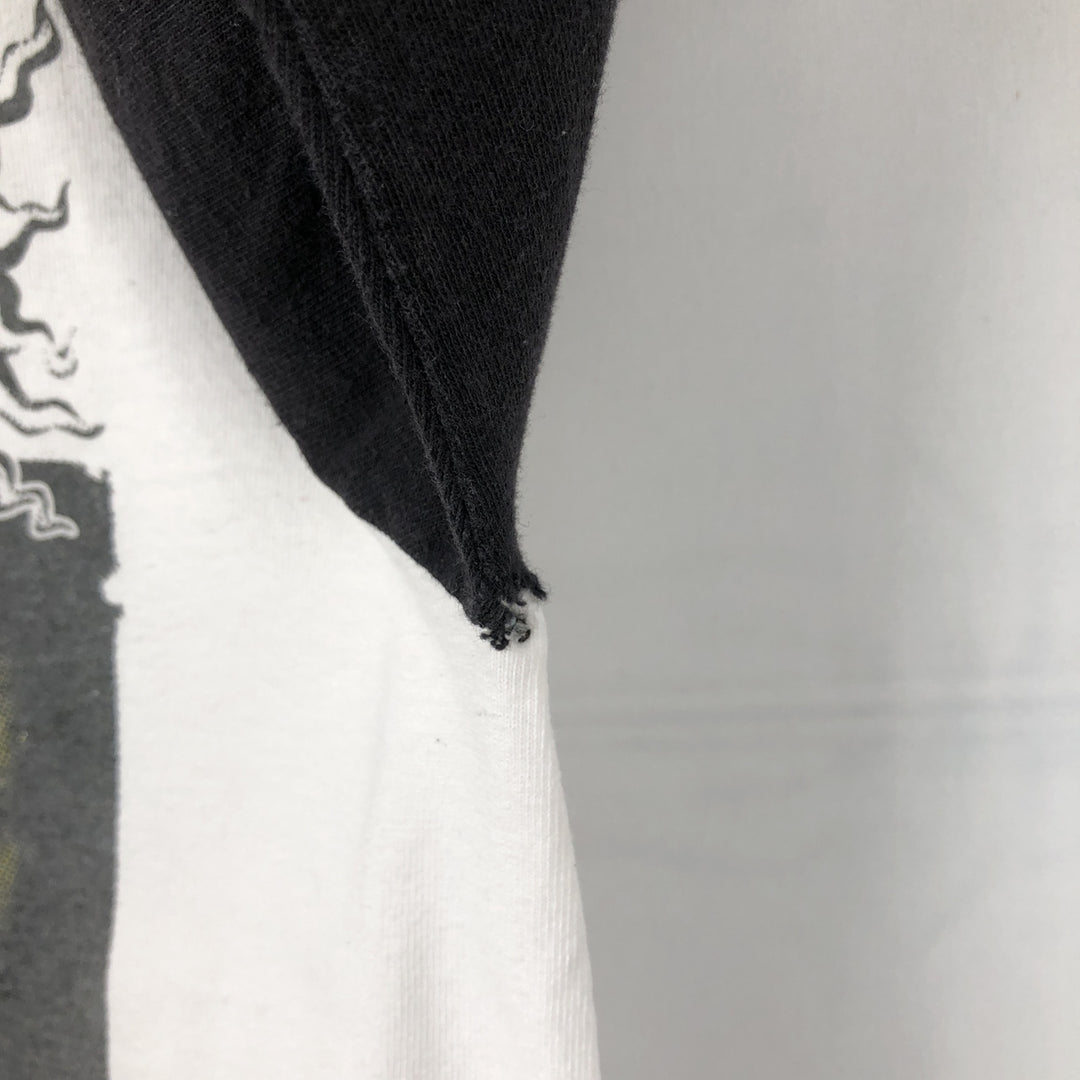 ALSTYLE SUBLIME 3/4 Sleeve Raglan Band T-Shirt (Men's Size S) cotton white type Vintage Second Hand