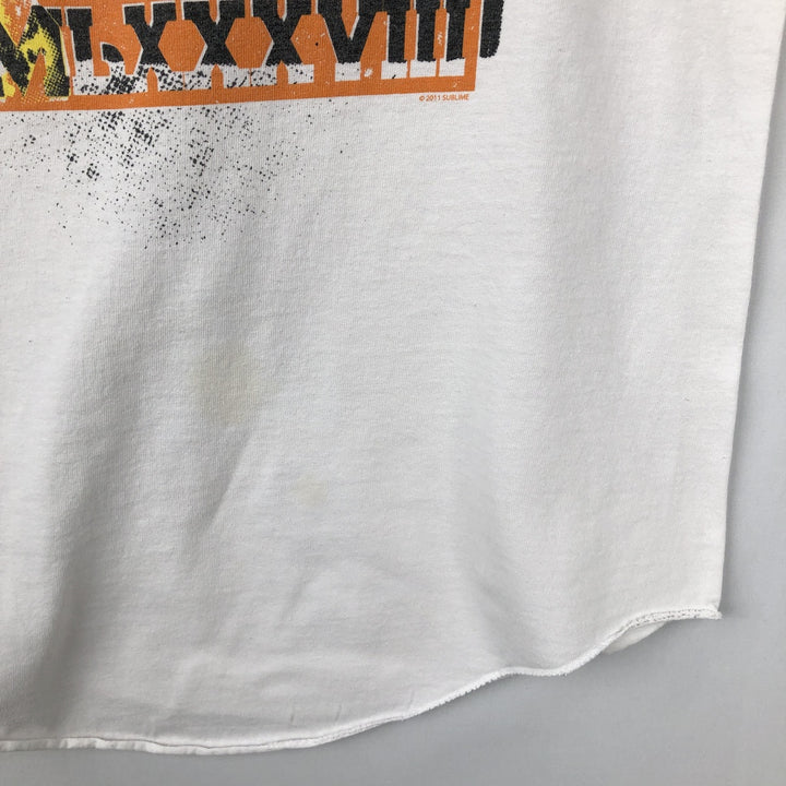 ALSTYLE SUBLIME 3/4 Sleeve Raglan Band T-Shirt (Men's Size S) cotton white type Vintage Second Hand
