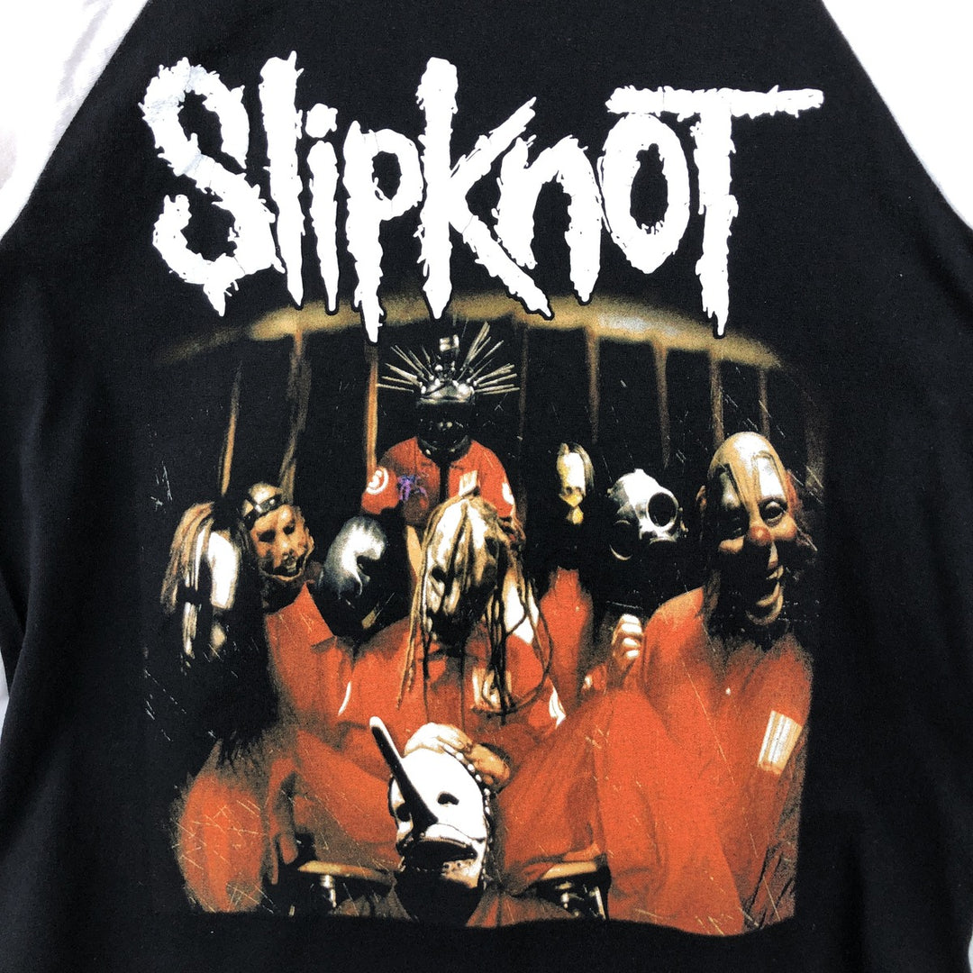 Slipknot 3/4 Sleeve Band T-Shirt (Men's XL equivalent) unclear black type Vintage Second Hand