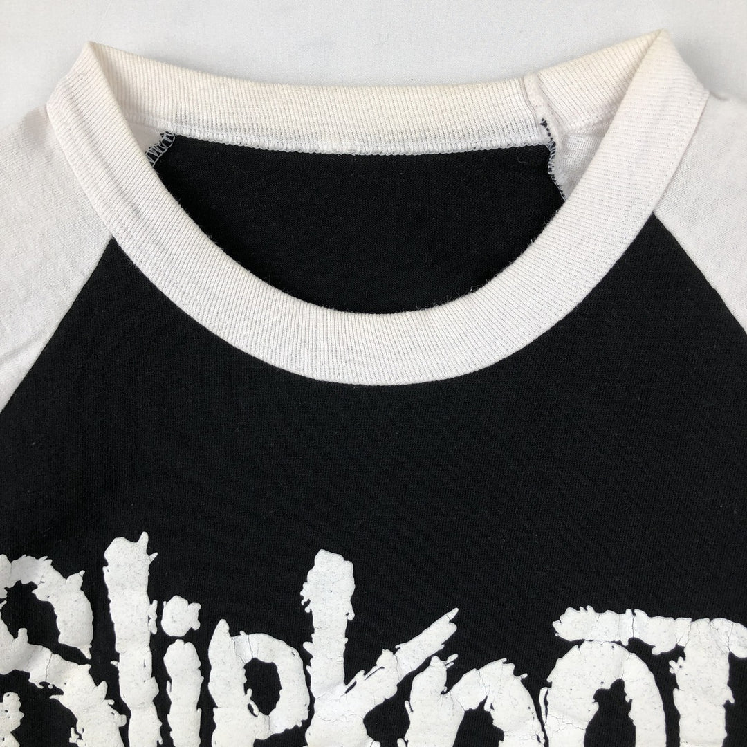 Slipknot 3/4 Sleeve Band T-Shirt (Men's XL equivalent) unclear black type Vintage Second Hand