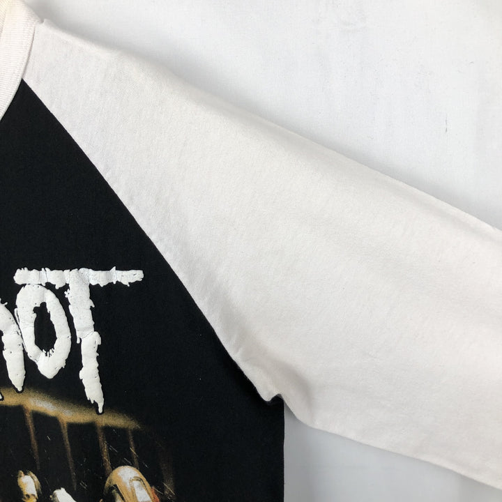 Slipknot 3/4 Sleeve Band T-Shirt (Men's XL equivalent) unclear black type Vintage Second Hand