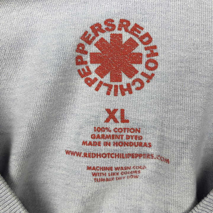 RED HOT CHILI PEPPERS Red Hot Chili Peppers Band T-shirt Band T Men's XL equivalent cotton Purple type blue-purple Vintage Second Hand