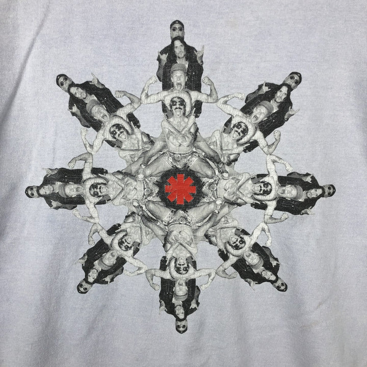 RED HOT CHILI PEPPERS Red Hot Chili Peppers Band T-shirt Band T Men's XL equivalent cotton Purple type blue-purple Vintage Second Hand