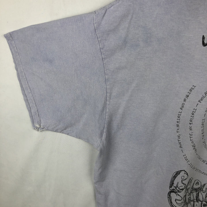 RED HOT CHILI PEPPERS Red Hot Chili Peppers Band T-shirt Band T Men's XL equivalent cotton Purple type blue-purple Vintage Second Hand