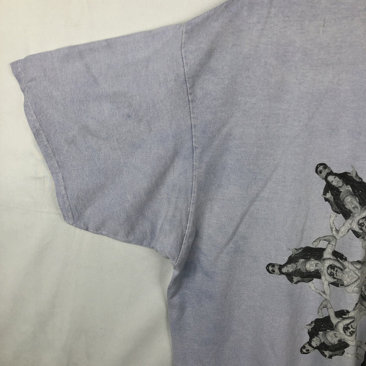 RED HOT CHILI PEPPERS Red Hot Chili Peppers Band T-shirt Band T Men's XL equivalent cotton Purple type blue-purple Vintage Second Hand