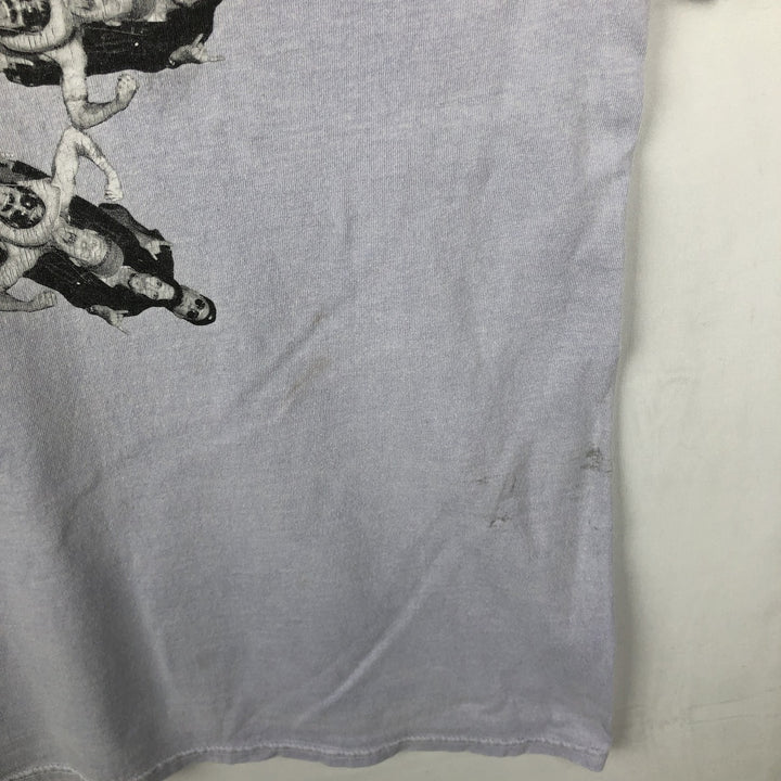 RED HOT CHILI PEPPERS Red Hot Chili Peppers Band T-shirt Band T Men's XL equivalent cotton Purple type blue-purple Vintage Second Hand
