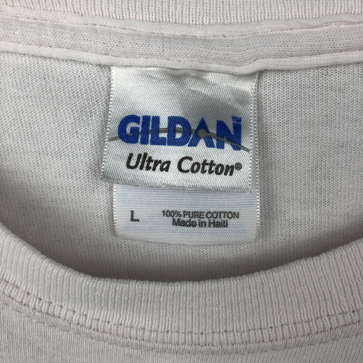 00'S Gildan LED ZEPPELIN Band T-shirt, Men's L size cotton pink type Vintage Second Hand