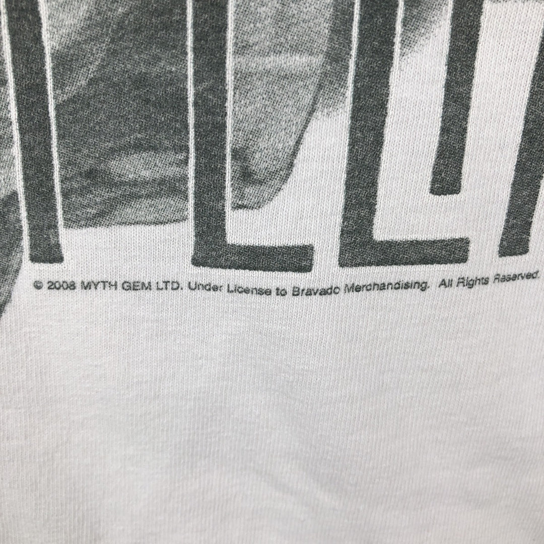 00'S Gildan LED ZEPPELIN Band T-shirt, Men's L size cotton pink type Vintage Second Hand
