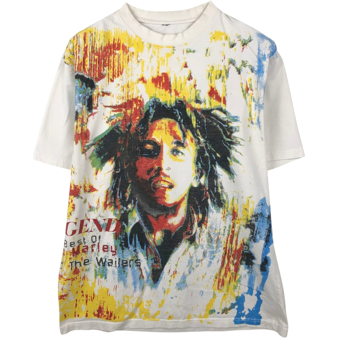 BOB MARLEY Bob Marley Band T-shirt Band T Men's XL size cotton white type Vintage Second Hand