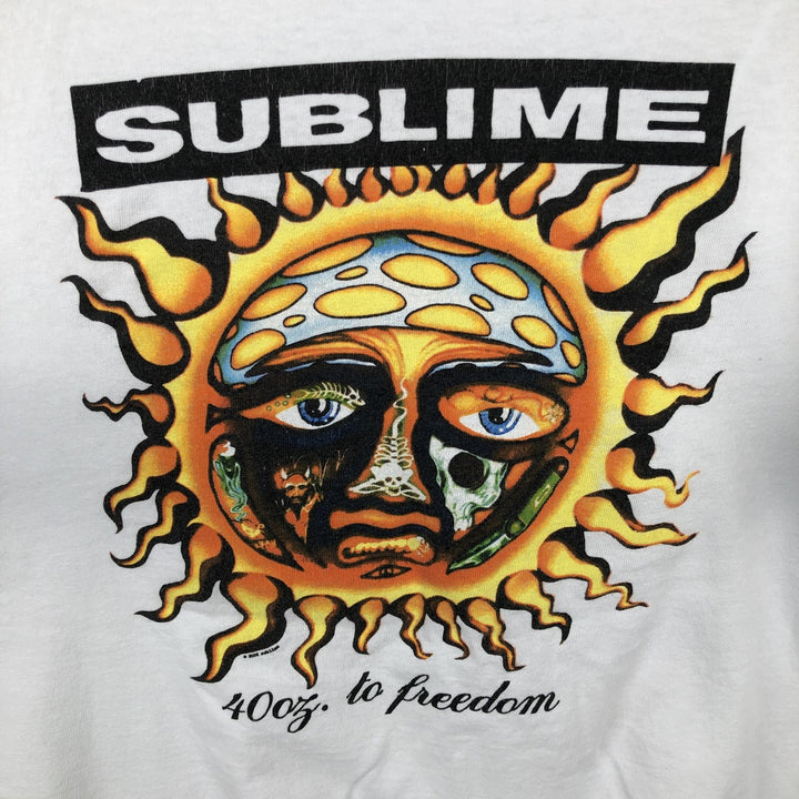 2000'S SUBLIME band t-shirt, men's size XL equivalent. unclear white type Vintage Second Hand