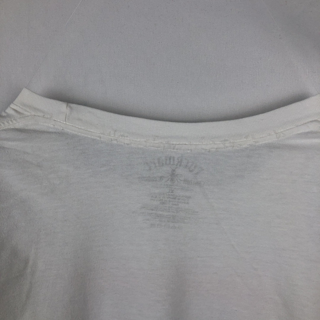Rockware RUN DMC Rap T-Shirt (Men's Size L) cotton white type Vintage Second Hand