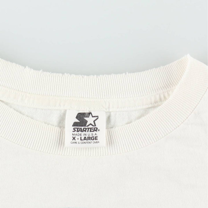 90'S Starter NFL Green Bay Packers SUPER BOWL XXXII Sports Print T-Shirt, Made in USA, Men's XL equivalent. cotton white type Vintage Second Hand