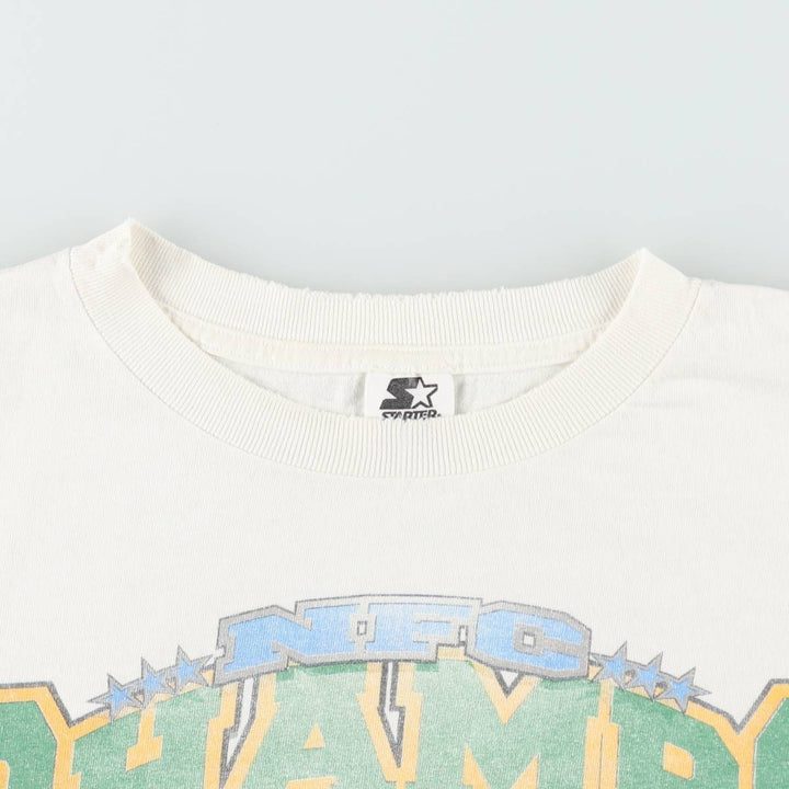 90'S Starter NFL Green Bay Packers SUPER BOWL XXXII Sports Print T-Shirt, Made in USA, Men's XL equivalent. cotton white type Vintage Second Hand