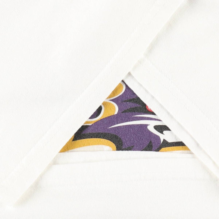 ~2000'S Nike TEAM NFL Baltimore Ravens SUPER BOWL XXXV Sports Print T-Shirt, Men's Size L (approx.) cotton white type Vintage Second Hand