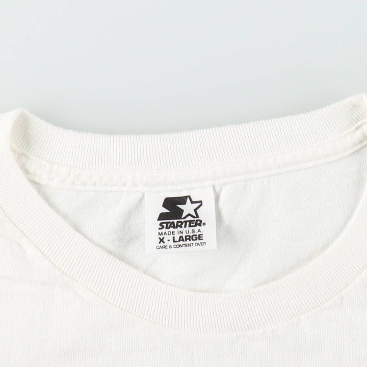 90'S Starter NFL Green Bay Packers Sports Print T-Shirt, Made in USA, Men's XL equivalent, Vintage cotton white type Vintage Second Hand