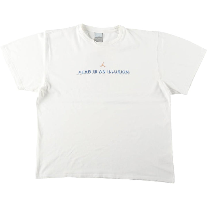 2000'S Nike Michael Jordan sports print T-shirt, men's size L (approx.) cotton white type Vintage Second Hand